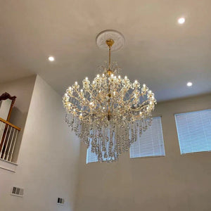 Classic Modern Multi-layers Crystal Chandelier for Staircase/Foyer/Villa - view 7