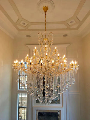 Classic Modern Multi-layers Crystal Chandelier for Staircase/Foyer/Villa - view 4