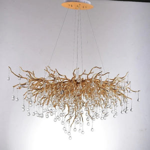 Stunning Tree Branch Crystal Chandelier with Clear Teardrop-shaped for Living/Dining Room - view 16
