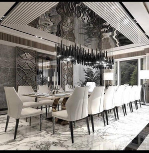 Bellini Rectangular Tubular Pendant Light Chandelier, crystal - view 13
