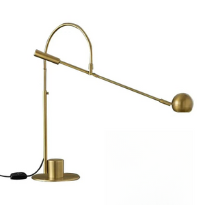 Cole Minimalist Metal Rotatable Table Lamp, Gold Black - view 16