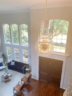 Lily Starburst Crystal Sputnik Chandelier 43"W - view 7