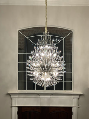 Lily Starburst Crystal Sputnik Chandelier 43"W - view 8