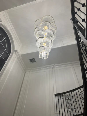 Louis Flower 5-Tier Crystal Round Chandelier - view 5