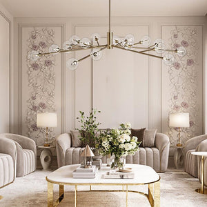 Apollo Round Chandelier 36"47"59" - view 2