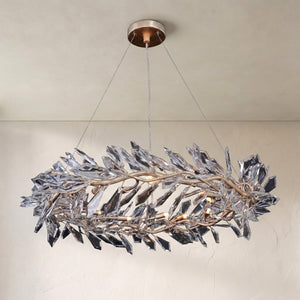 Kotta Twelve-Light Cut-Crystal Pendant Chandelier AJC-9281