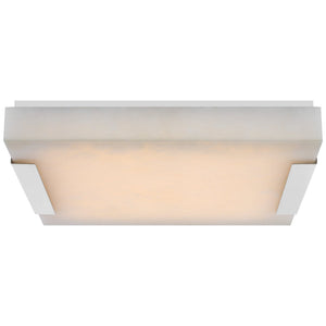Alabaster Square Flush Mount Wall Sconce Lamp 3"H - view 3