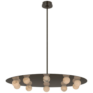Alabaster Kelly 10 Lights Pendant Chandelier 36"W - view 2