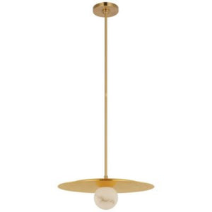 Alabaster Kelly Round Ball Pendant Lamp 18”, chandelier