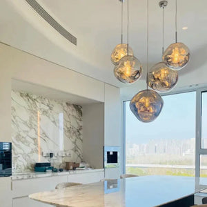 Modern Rock Glass Special Shape Pendant Lighting, chandelier