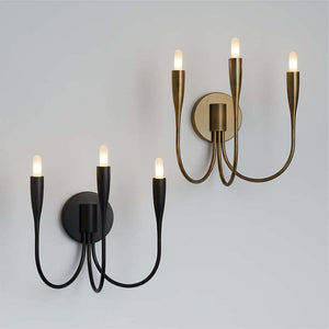 Curve Candelabra Wall Sconce, chandelier - view 2