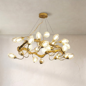 Lotus Brass Chandeliers