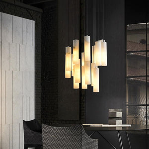 Alabaster Modern Art Linear Chandeliers - view 3