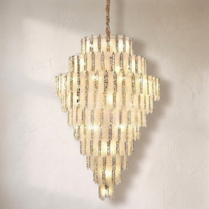 Modern Feather Crystal Chandelier in Chrome/Gold Finish for High/Low-ceiling