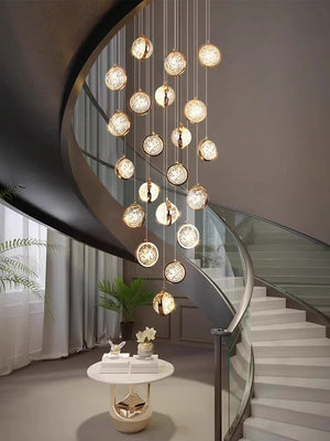 Modern Luxury Long Chandelier for Loft and Villa Spaces - view 4