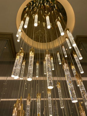 Modern Stair Light Foyer Staircase Hall Ceiling Lamps Spiral Stair Chandelier Crystal Droplight Luxury Hall Decoration Lights - view 6