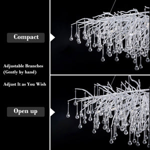 Doris Rain Branch Chandelier Dia 23.5" Silver - view 9