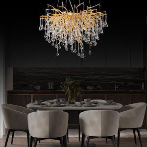 Doris Rain Branch Chandelier 23.5"D Gold - view 6