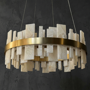 Round Block Chandelier - view 2