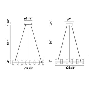 Sharon Chandelier 24.8" 32.8"W - view 8