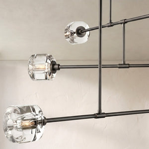 Nora Modern Linear Chandelier 62" - view 8