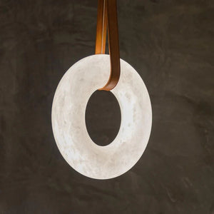 Alabaster Ring Pendant rbrights 11.8" D