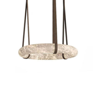 Alabaster Ring Pendant rbrights 39.4" D