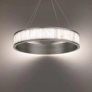 Coliseo Alabaster 28in LED Round Chandelier - view 3