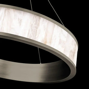 Coliseo Alabaster 28in LED Round Chandelier - view 4