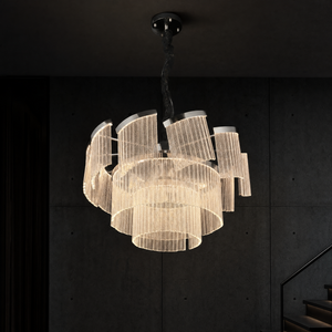 Prismata Crystal Modern Sculptural Ring Chandelier - main