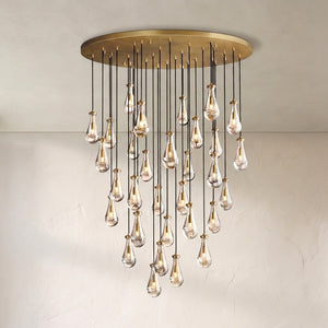 Raindrop Round Chandelier 60"