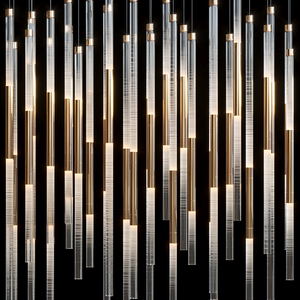Velmora Frosted Tube Cluster Chandelier - view 4