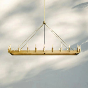 Celestine Vintage Filament Rectangular Chandelier - view 5