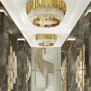 empire decorative round flush mount, RHL Lighting
