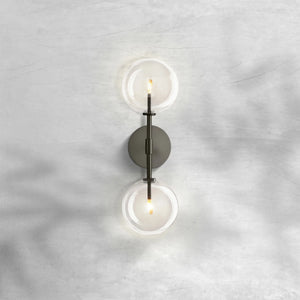 Glass Globe Linear Sconce, wall sconce - view 2