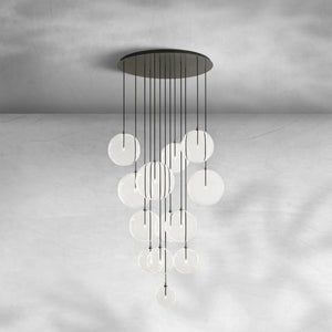 Glass Globe Mobile Cluster Chandelier 44" - view 6