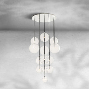 Glass Globe Mobile Cluster Chandelier 44" - view 8