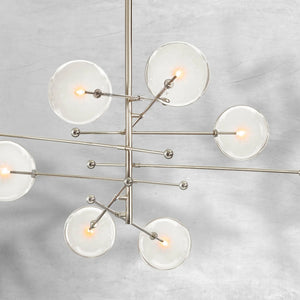 Glass Globe Mobile Eight-Arm Chandelier 79" - view 2