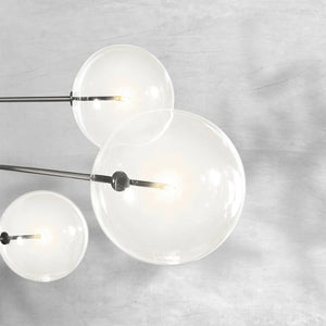 Glass Globe Mobile Eight-Arm Chandelier 79" - view 6