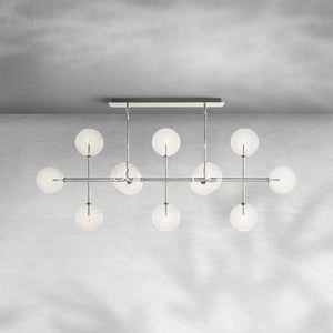 Glass Globe Mobile Linear Chandelier 72" - view 7
