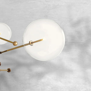 Glass Globe Mobile Six-Arm Chandelier 55" - view 4