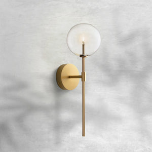 Glass Globe Sconce, wall sconce