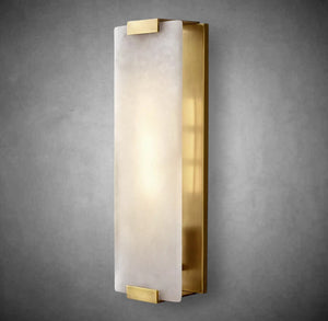 Hand-Carved Alabaster Grand Sconce, wall sconce - view 5