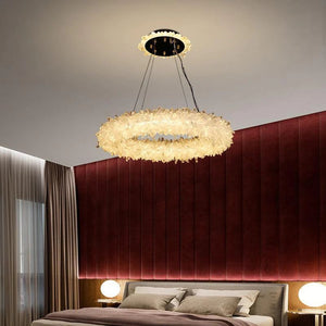 Rosalie Crystal Halo Modern Chandelier - view 3