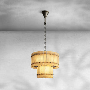Sienna Marcus Alabaster Round Tiered Chandelier - view 15