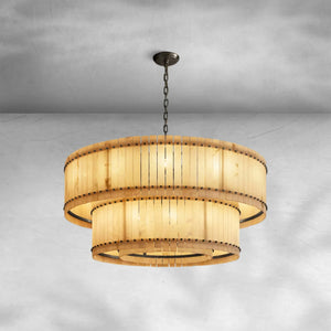 Sienna Marcus Alabaster Round Tiered Chandelier - view 4