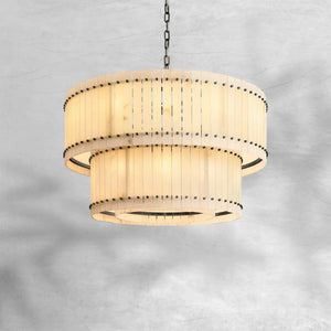 Sienna Marcus Alabaster Round Tiered Chandelier - view 6