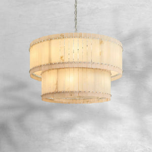 Sienna Marcus Alabaster Round Tiered Chandelier - view 7