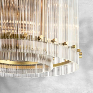 Sienna Marcus Glass Round Chandelier 37", steel - view 5