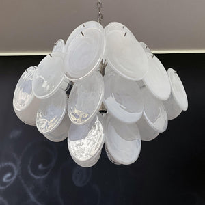 Virelia Glass Disc Chandelier 36 White Discs - view 18